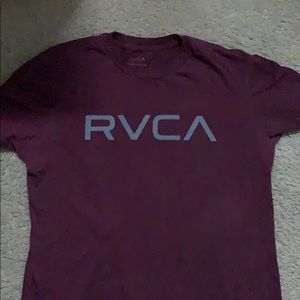 RVCA MAROON SHORT SLEEVE TEE